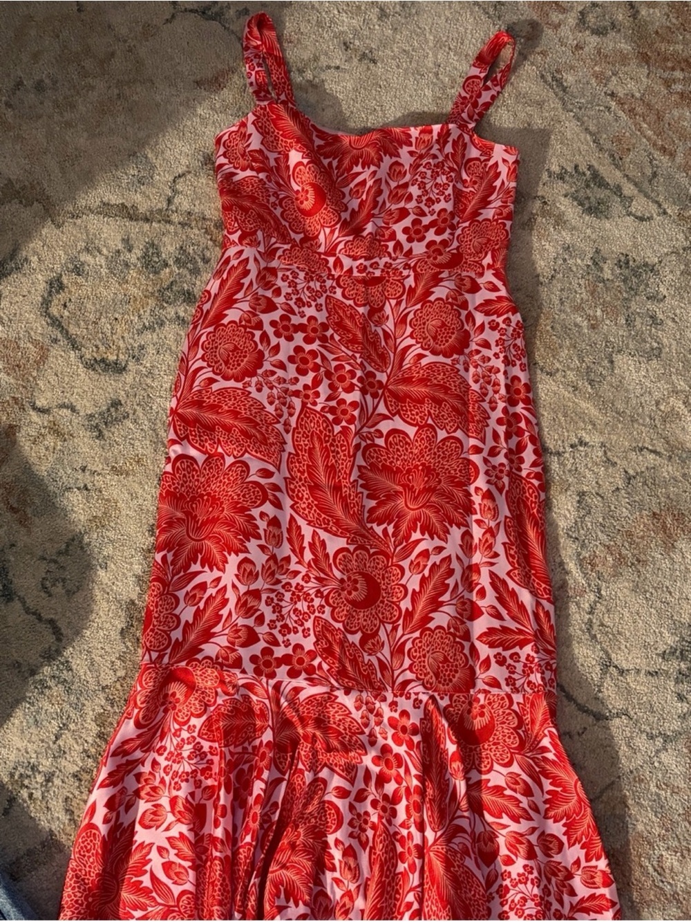 Red Floral Sundress